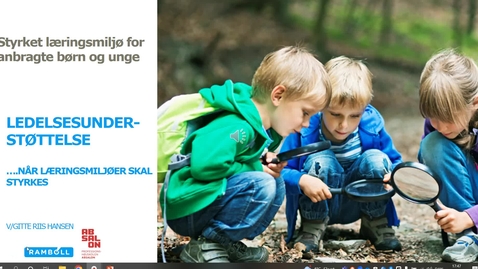 Thumbnail for Ledelsesunderstøttelse v implementering af indsatser