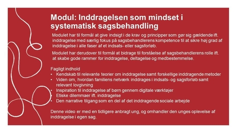 Thumbnail for Tutorial video - Inddragelse som mindset