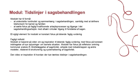 Thumbnail for Tutorial video - Tidslinjer i sagsbehandlingen