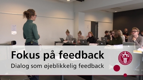 Thumbnail for Fokus på feedback - Dialog som øjeblikkelig feedback