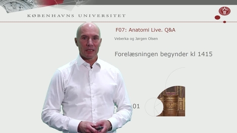 Thumbnail for F07 Q og A -Anatomi Live Af Jørgen Olsen