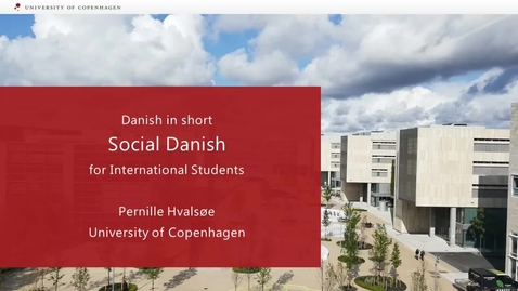 Thumbnail for Danish for social occasions - for international students_2020