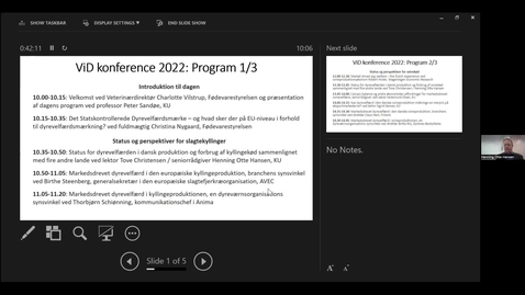 Thumbnail for Vid konference 2022 - Dyrevelfærdsmærker og andre markedsdrevne dyrevelfærdsinitiativer: Peter Sandøe