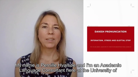 Thumbnail for Danish Pronunciation - Intonation and Stress_for international students_2020