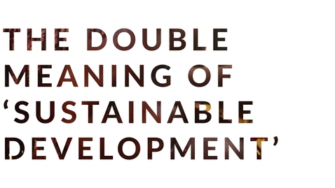 Thumbnail for Sustainable Development – Ideas and Imaginaries: 1.2 The double meaning of 'sustainable development'