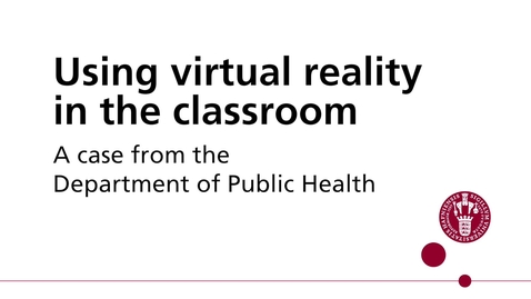 Thumbnail for Using virtual reality in the classroom (VR)