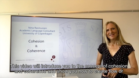 Thumbnail for Cohesion and Coherence in Academic Writing - international students_2020