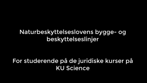 Thumbnail for Naturbeskyttelseslovens bygge- og beskyttelseslinjer
