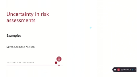 Thumbnail for Examples on uncertainty in risk assessments