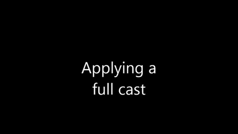 Thumbnail for Bandaging, Dog, Applying a full cast