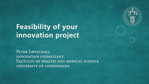 Thumbnail for Feasibility of your innovation project