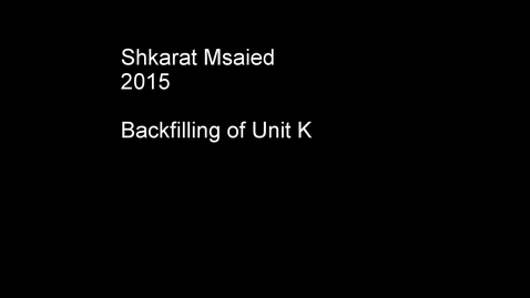 Thumbnail for SM2015_Backfill of Unit K