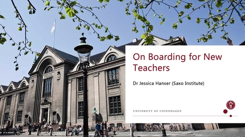 Thumbnail for Jessica Hanser - On Boarding for New Teachers