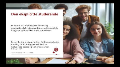 Thumbnail for Kasper Bering Liisberg: Den eksplicitte studerende