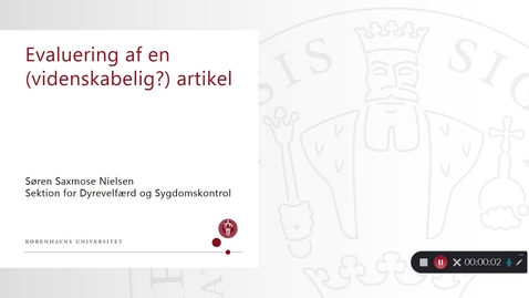 Thumbnail for Evaluering af videnskabelig artikel