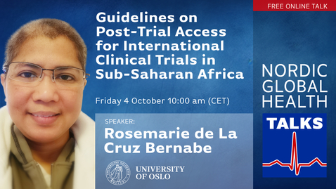 Thumbnail for Guidelines on post-trial access for international clinical trials in Sub-Saharan Africa