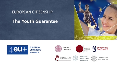 Thumbnail for European Citizenship - 2.3 The Youth Guarantee