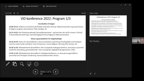 Thumbnail for Vid konference 2022 - Dyrevelfærdsmærker og andre markedsdrevne dyrevelfærdsinitiativer: Charlotte Vilstrup
