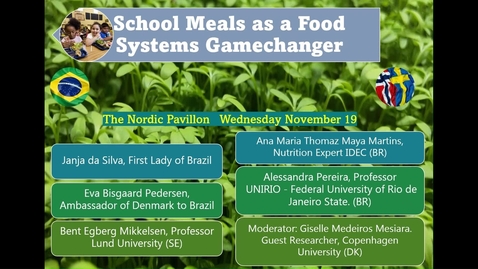 Thumbnail for Skolemåltider som en Game Changer for fødevare systemet – mad til unge på klimatopmødet