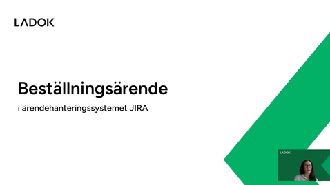 Thumbnail for Beställningsärende i JIRA
