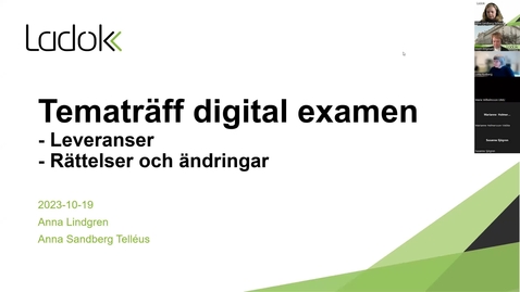 Thumbnail for Tematräff: Digital examen