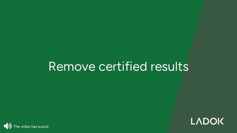 Thumbnail for Remove certified results