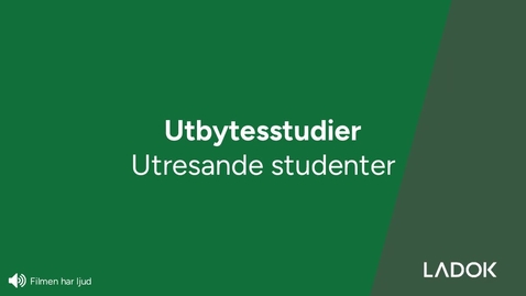 Thumbnail for Utresande studenter, utbytesstudier