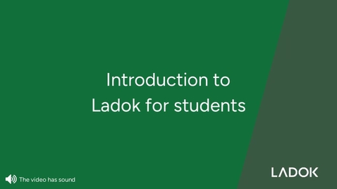 Thumbnail for Introduction of Ladok for students