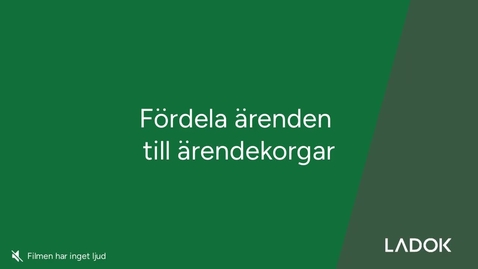 Thumbnail for Fördela ärenden till ärendekorgar