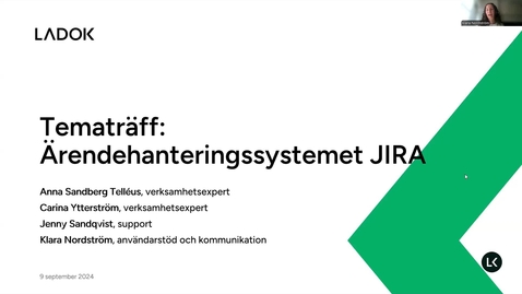 Thumbnail for Tematräff: Ärendehanteringssystemet Jira