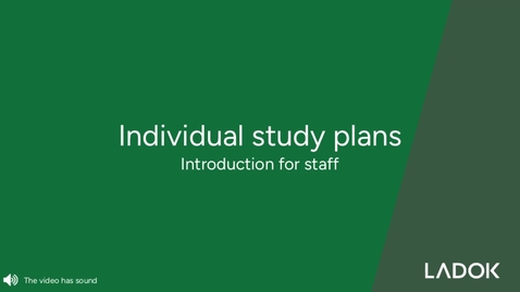Thumbnail for Individual study plans - Staff