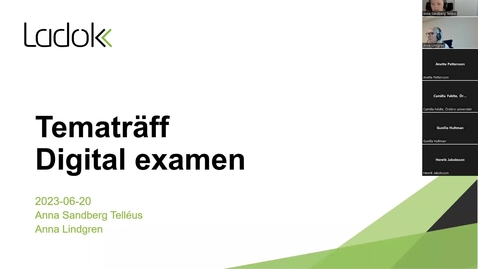 Thumbnail for Tematräff: Digital examen