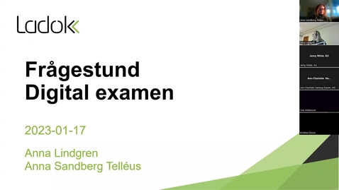 Thumbnail for Frågestund digital examen