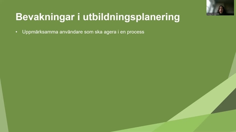 Thumbnail for Bevakningar i utbildningsplanering