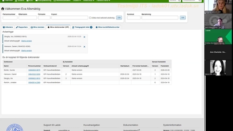 Thumbnail for Demo om personkopplingar i ISP utifrån lärosätenas konfiguration