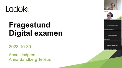 Thumbnail for Frågestund: Digital examen