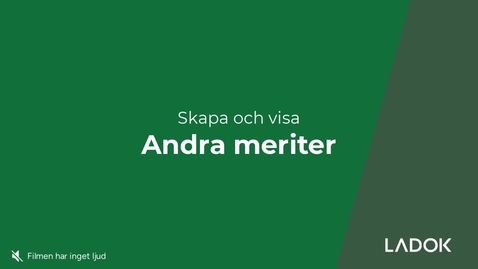 Thumbnail for Skapa andra meriter