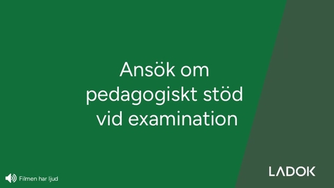 Thumbnail for Ansök om pedagogiskt stöd