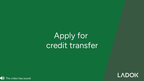 Thumbnail for Apply for credit transfer