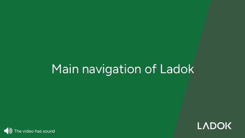 Thumbnail for Main navigation of Ladok