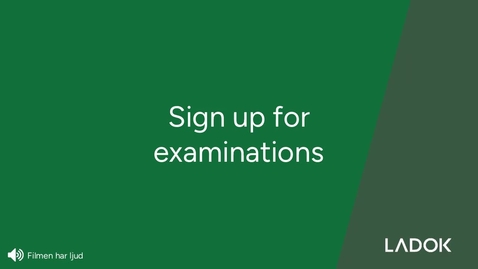Thumbnail for Sign up for examinations