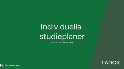 Thumbnail for Individuella studieplaner - Personal