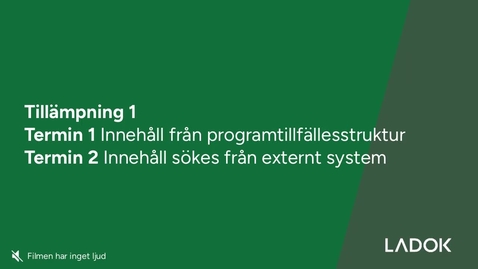 Thumbnail for Demonstration av Tillämpning 1: Lägga till kurser