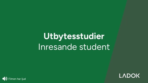 Thumbnail for Inresande studenter, utbytesstudier