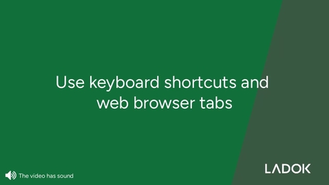 Thumbnail for Use keyboard  shortcuts and web browser tabs