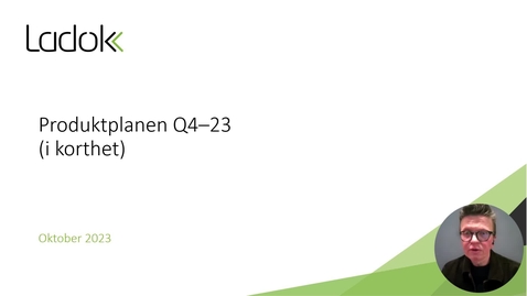 Thumbnail for Produktplanen kvartal 4, 2023 (kort version)