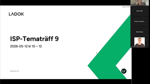 Thumbnail for Tematräff: Produktmål för ISP 2026 och framåt