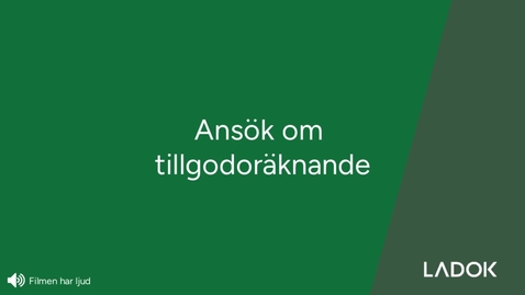 Thumbnail for Ansök om tillgodoräknande