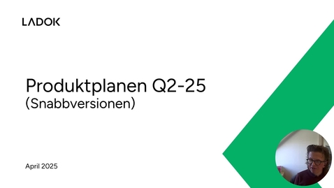 Thumbnail for Produktplanen kvartal 2, 2025 (snabbversion)