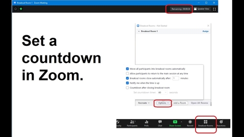 Thumbnail for Countdown in Zoom  (Nedräkning i Zoom)